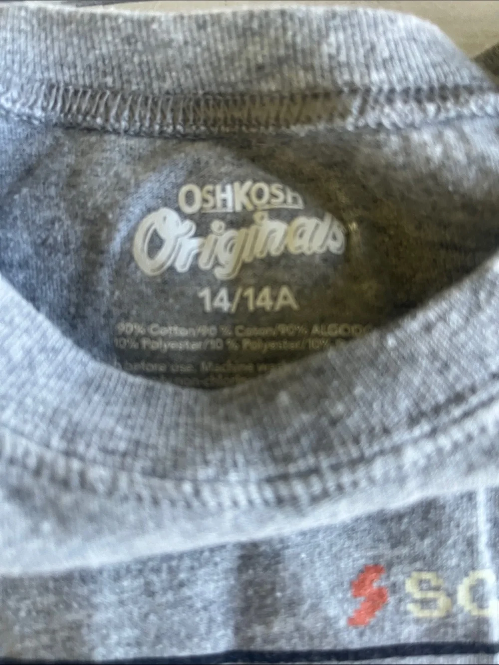 Osh Kosh Kids' Gray Halloween Gamer Graphic Long-Sleeve Shirt